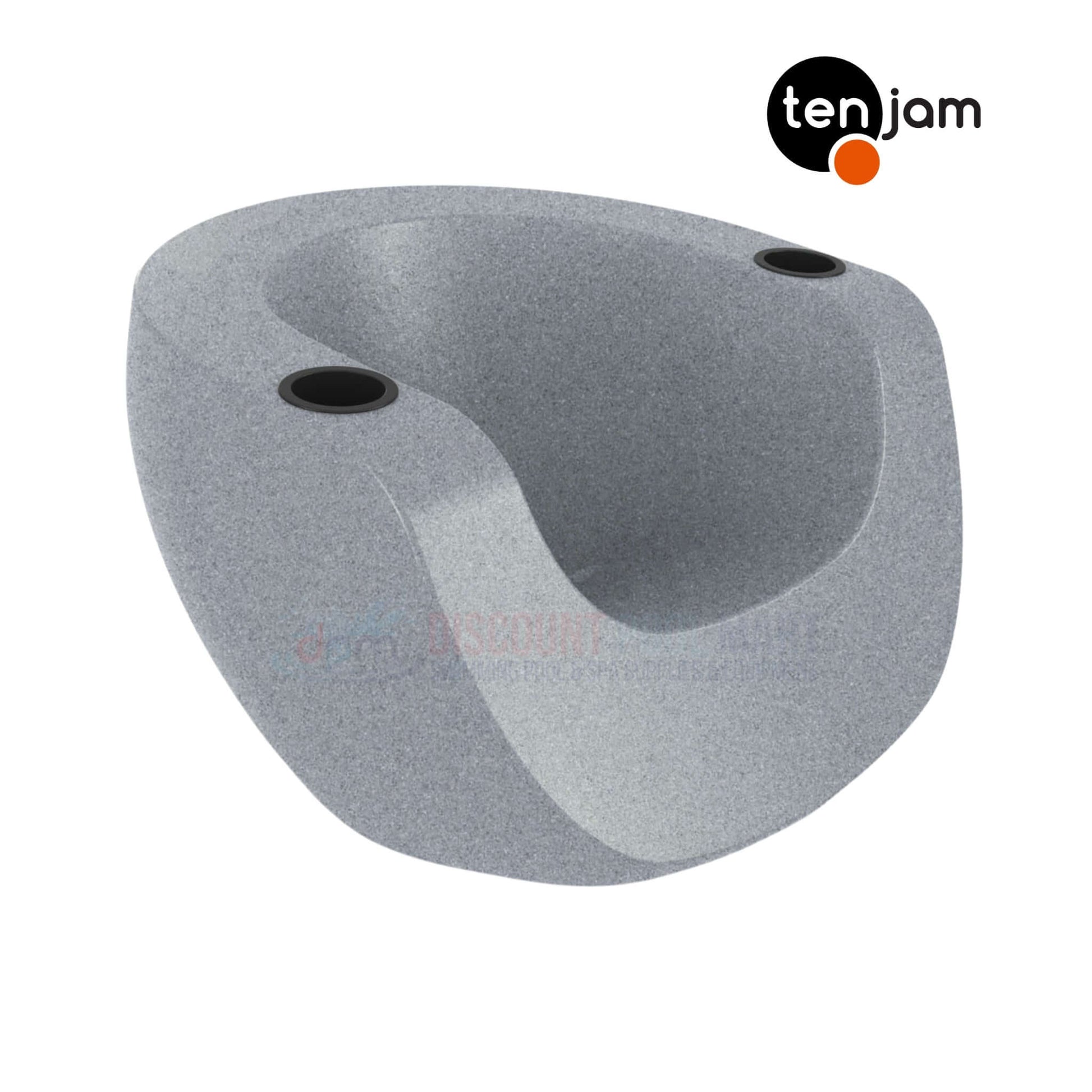 TenJam Pool Moon Chair Splash in gray, ergonomic design for in-pool or poolside use, SKU: TenJam SPLASH Series.