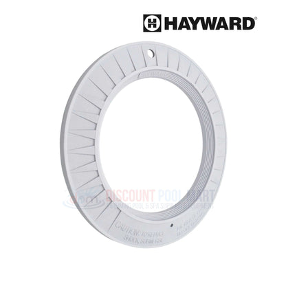 SPX0580A | Hayward Astrolite Molded Face Rim in white, shown front view, ideal for swimming pool light fixtures, from Discount Pool Mart.