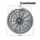 SPX1070C | Hayward SP1070 Skim-Master Series Skimmer Lid | White, shown from top view with measurements, durable material for pool skimmers.
