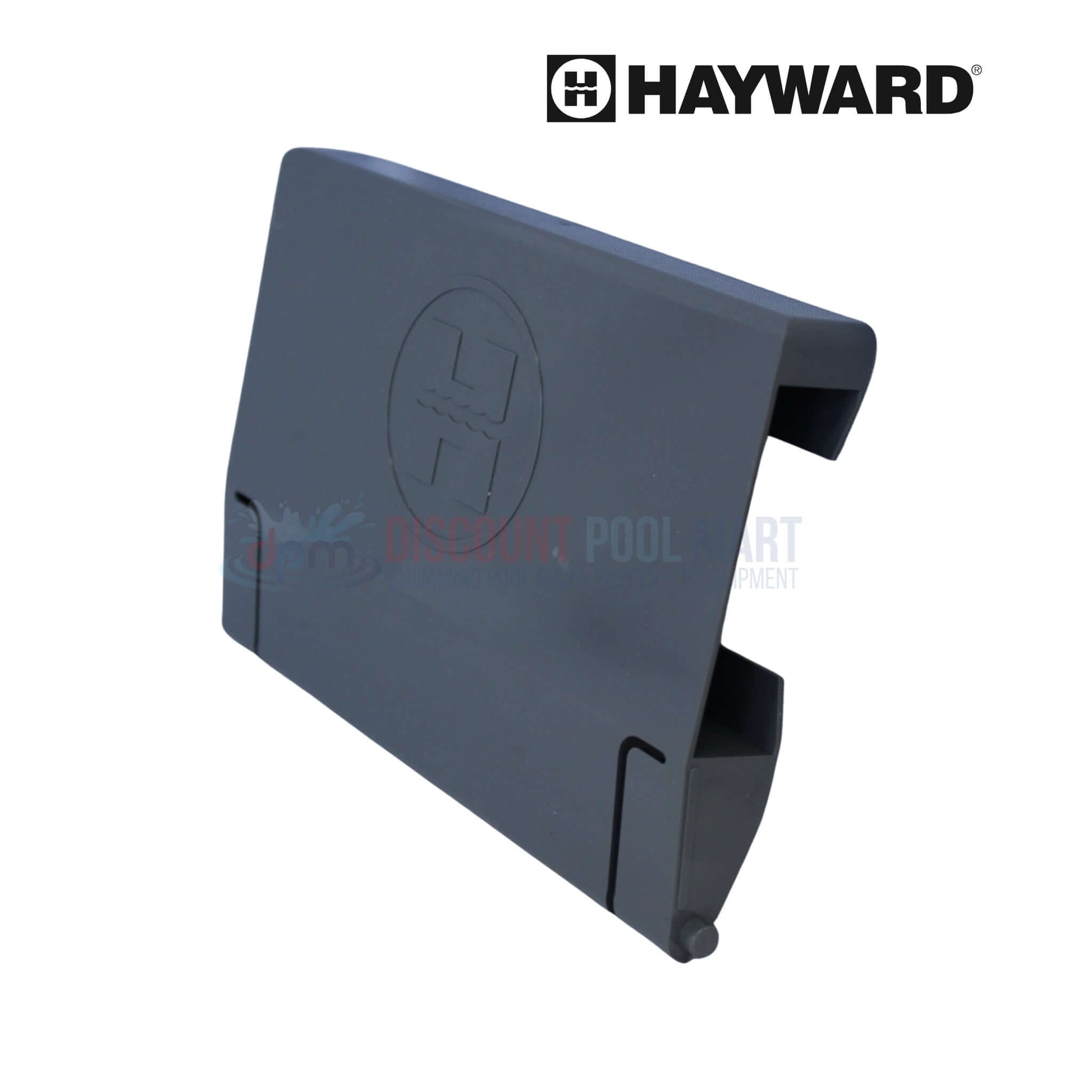 SPX1082KDGR | Hayward Automatic Skimmer Weir | Dark Grey, shown at an angle, ideal for pool maintenance, from Discount Pool Mart.