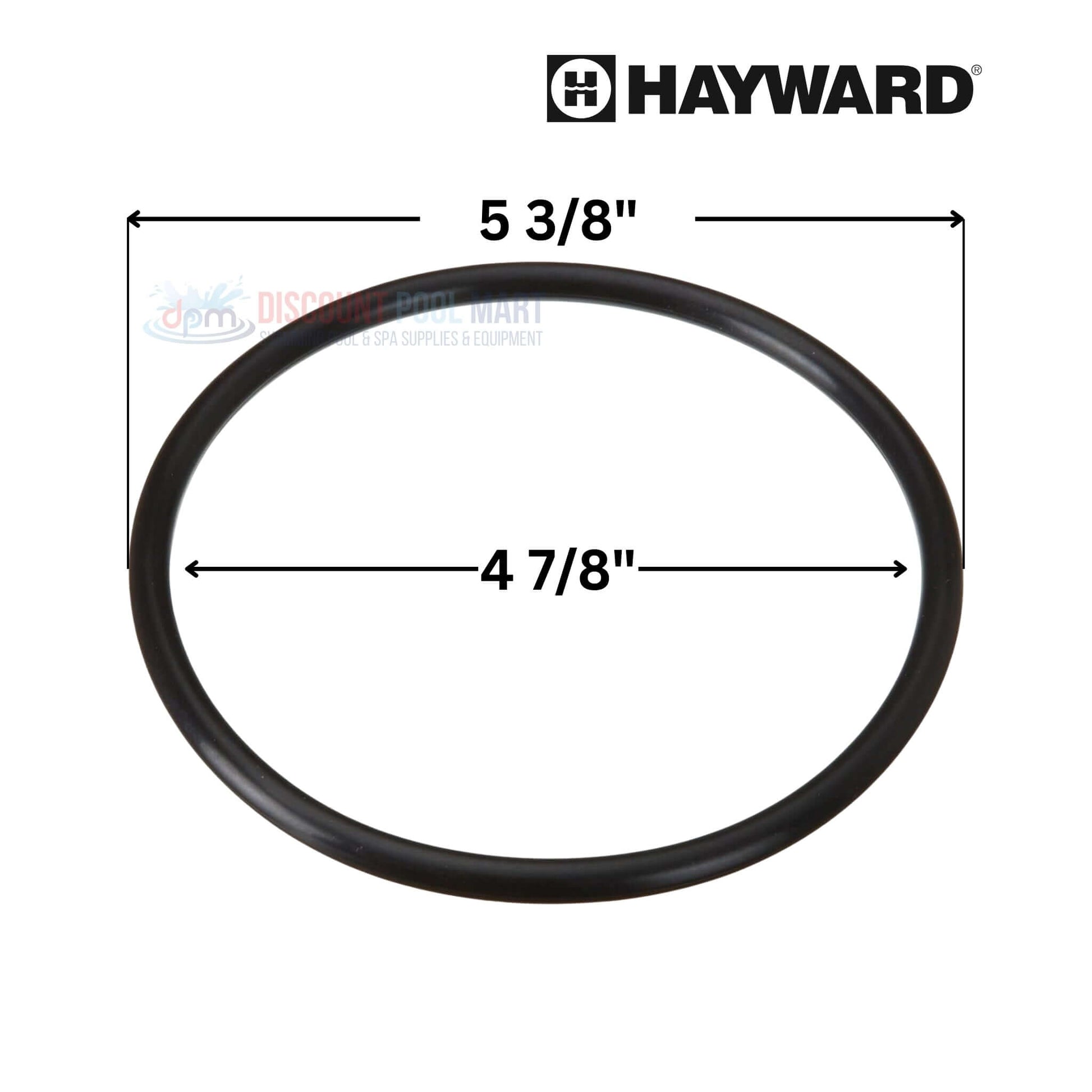 SPX2300Z4 | Hayward MaxFlo XL Strainer Cover O-Ring with dimensions 5 3/8" and 4 7/8", essential for leak prevention. Discount Pool Mart, DPM.