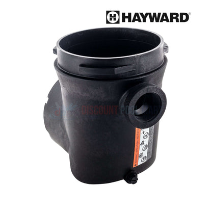SPX5500C | Hayward PowerFlo Matrix Strainer Housing Volute, durable black strainer housing with drain plug for pool pumps.