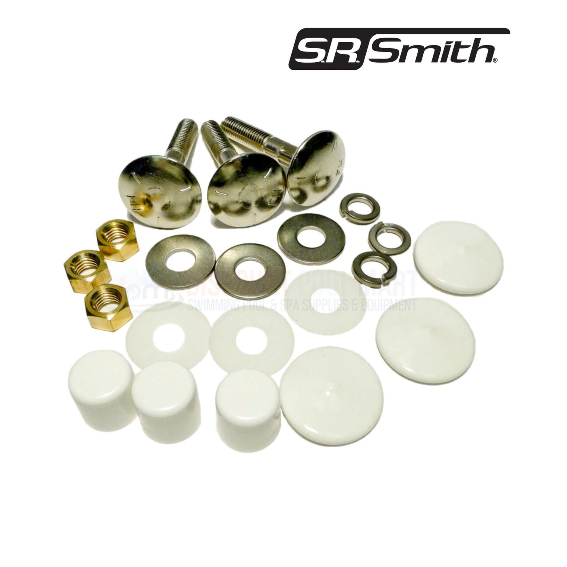 S.R. Smith Mounting Bolt Kit Frontier II components including stainless steel bolts, washers, and nuts. SKU: 69-209-032-SS.