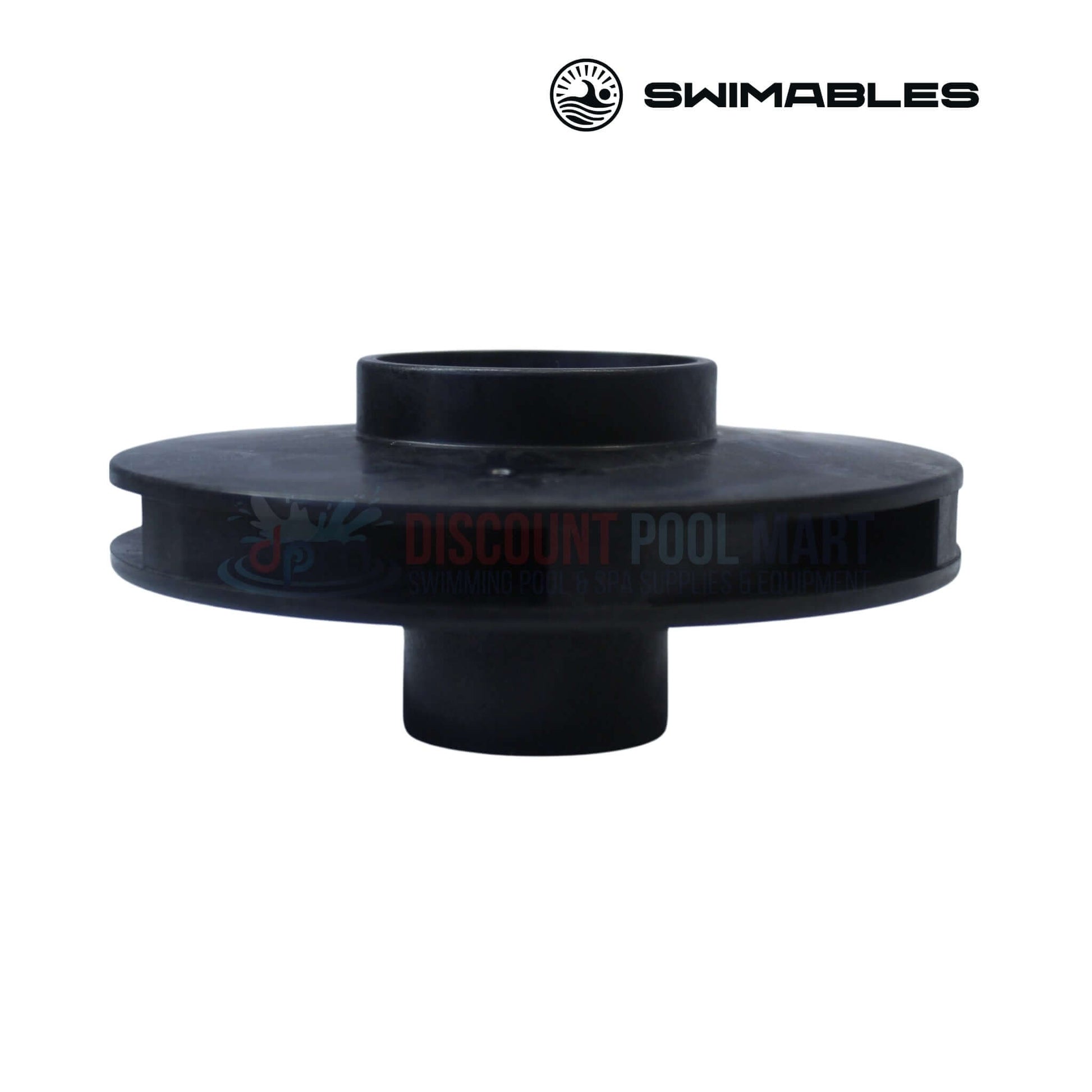 SW-21-006 | Swimables Pentair WhisperFlo 3HP Impeller | 073131, black impeller side view for pool pump at Discount Pool Mart.