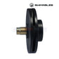 SW-22-005 | Swimables Hayward Pump 2HP Impeller | SPX2615C side view, black and brass, ideal for pool repair at Discount Pool Mart.