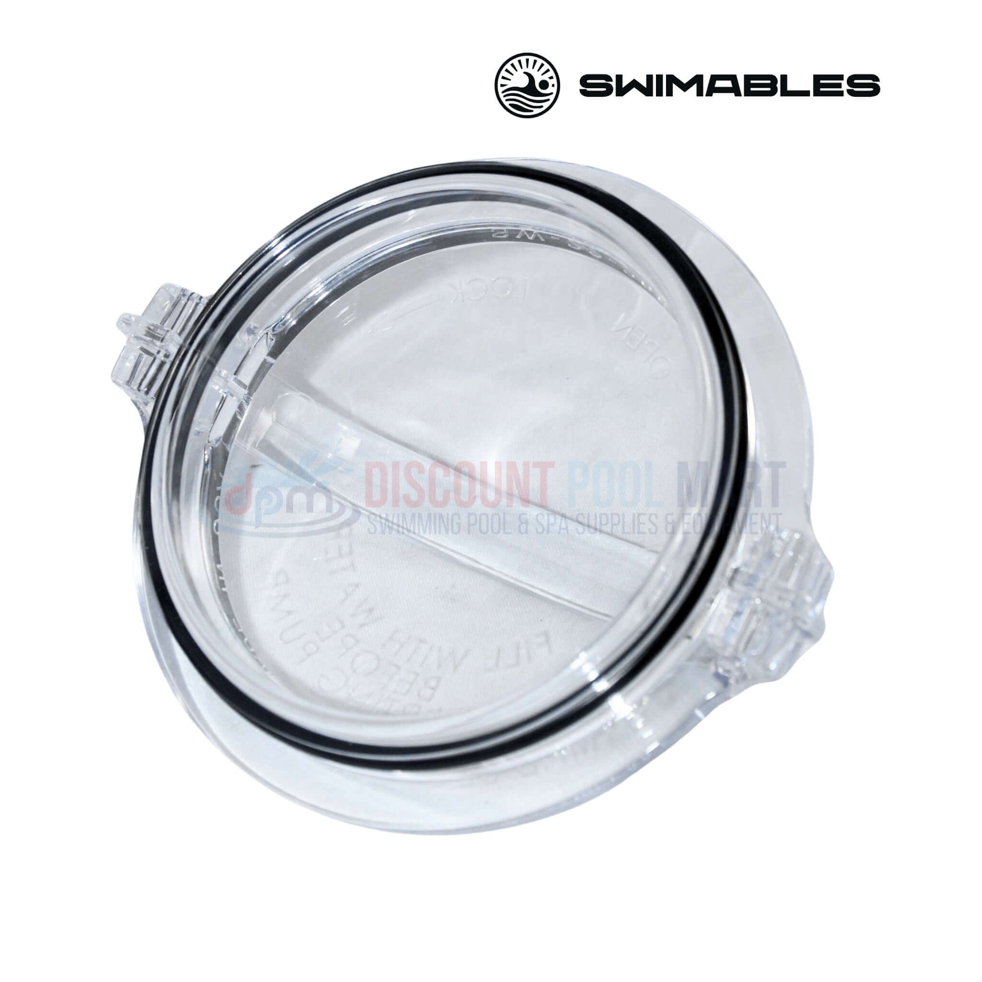 SW-22-200 | Swimables Hayward PowerFlo Strainer Lid | SPX1500D2A clear strainer lid with O-ring seal from Discount Pool Mart.