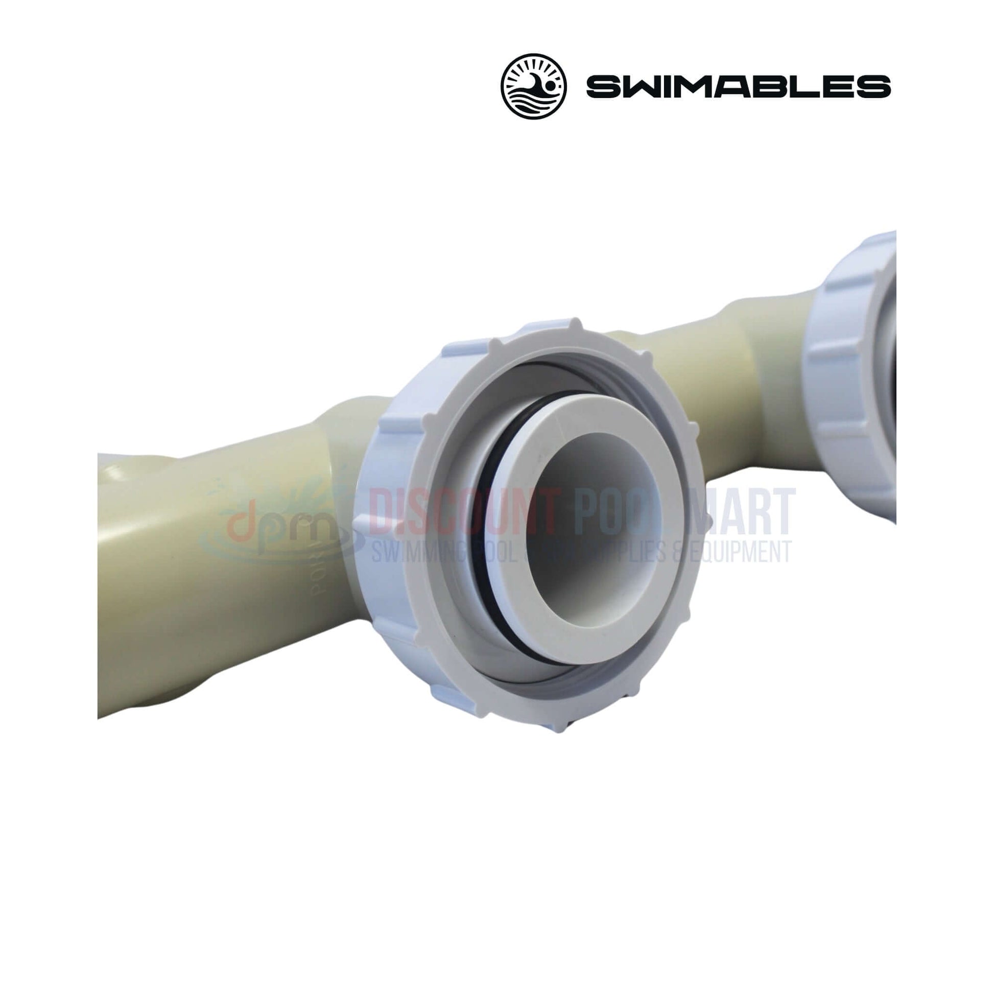 SW-26-064 | Swimables Pentair Push Pull Backwash Valve | 263064 close-up showing durable PVC construction for pool supplies.
