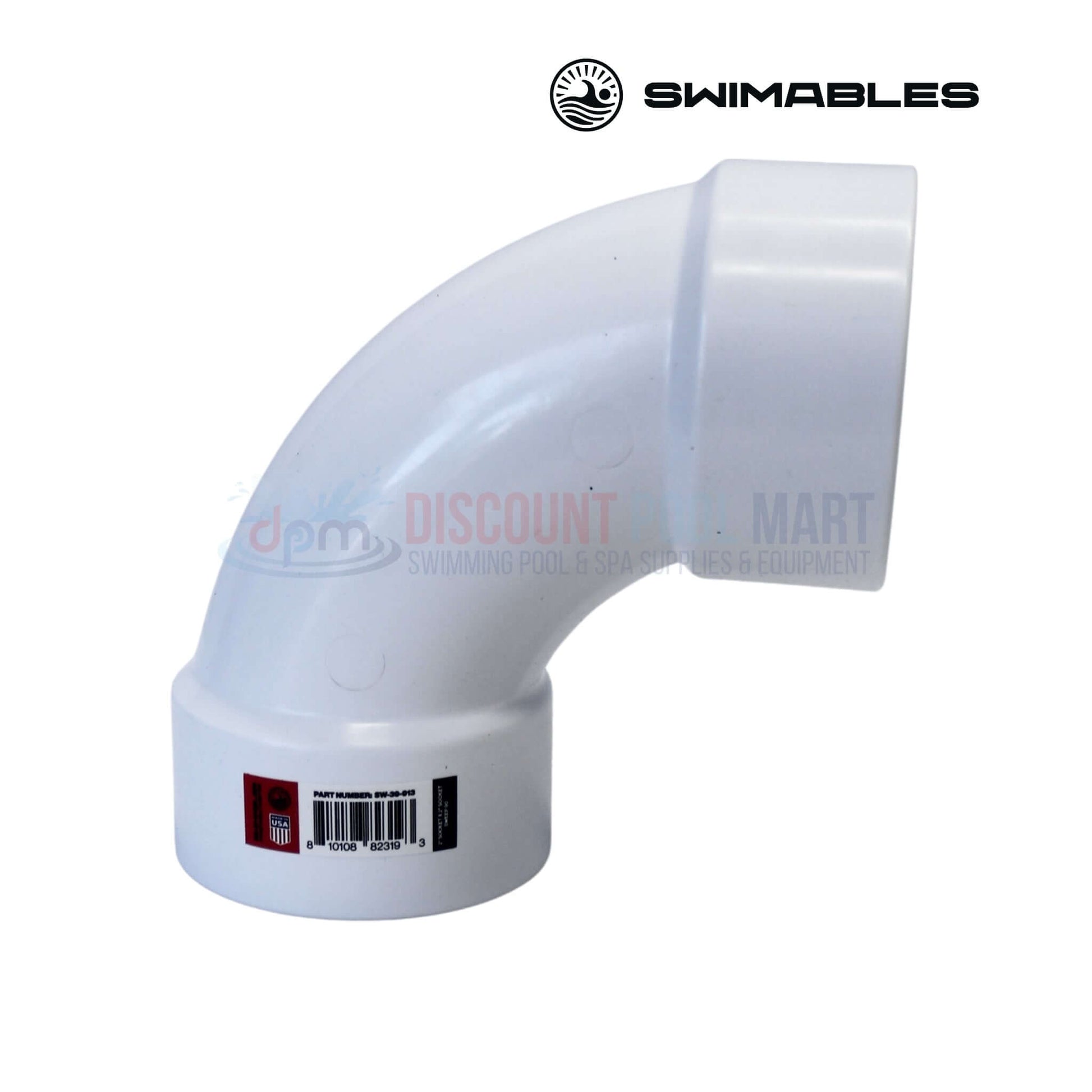 SW-26-064 | Swimables Pentair Push Pull Backwash Valve | 263064 elbow PVC pipe fitting from Discount Pool Mart for pool supplies.