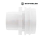 SW-30-815 | Swimables White Flush Mount Return Fitting | 1" Socket x 1" Eyeball, side view showing clean design, 1" plumbing compatibility, from Discount Pool Mart.