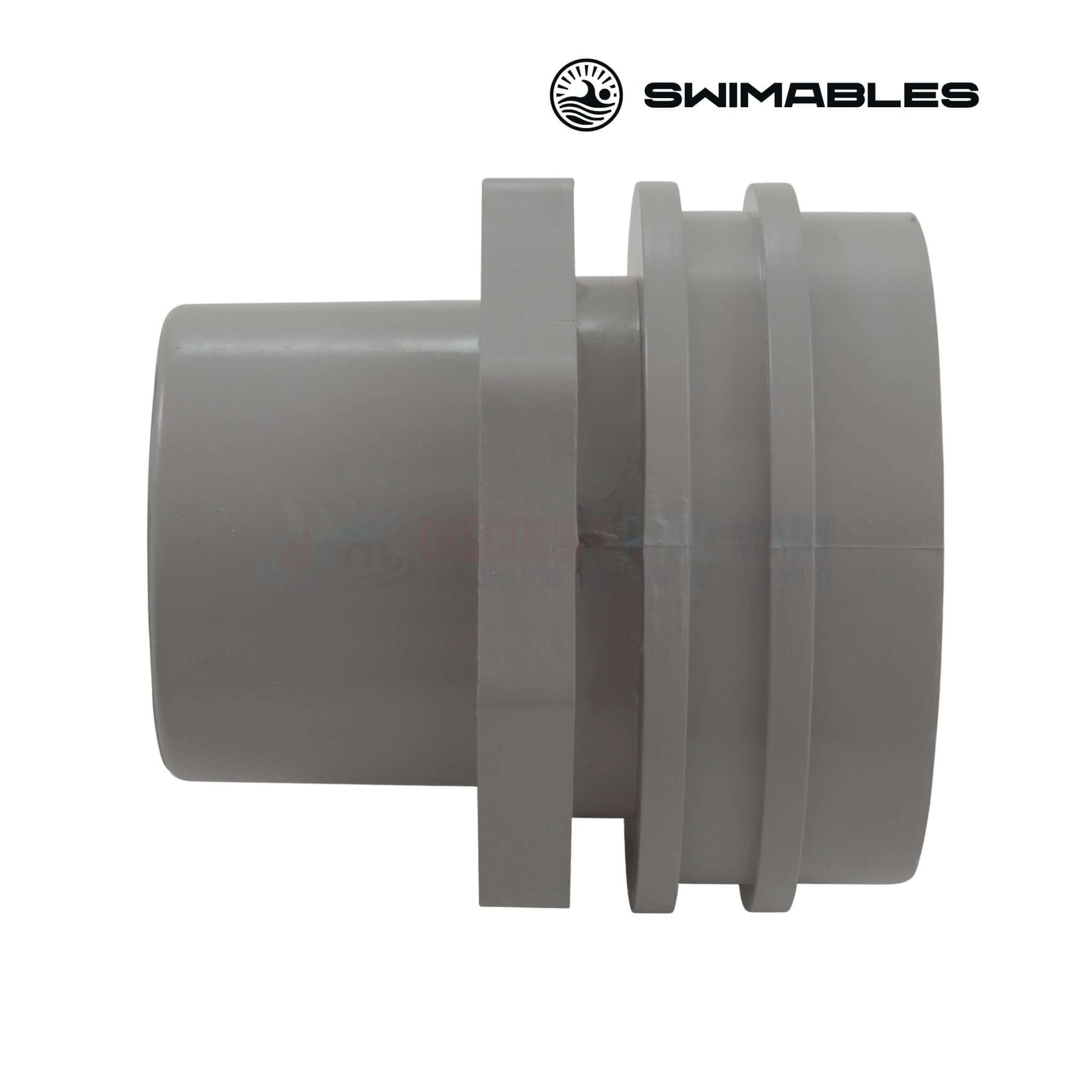 SW-30-816 | Swimables Gray Flush Mount Return Fitting | 1" Socket x 1" Eyeball, gray ABS fitting for pool supplies at Discount Pool Mart.