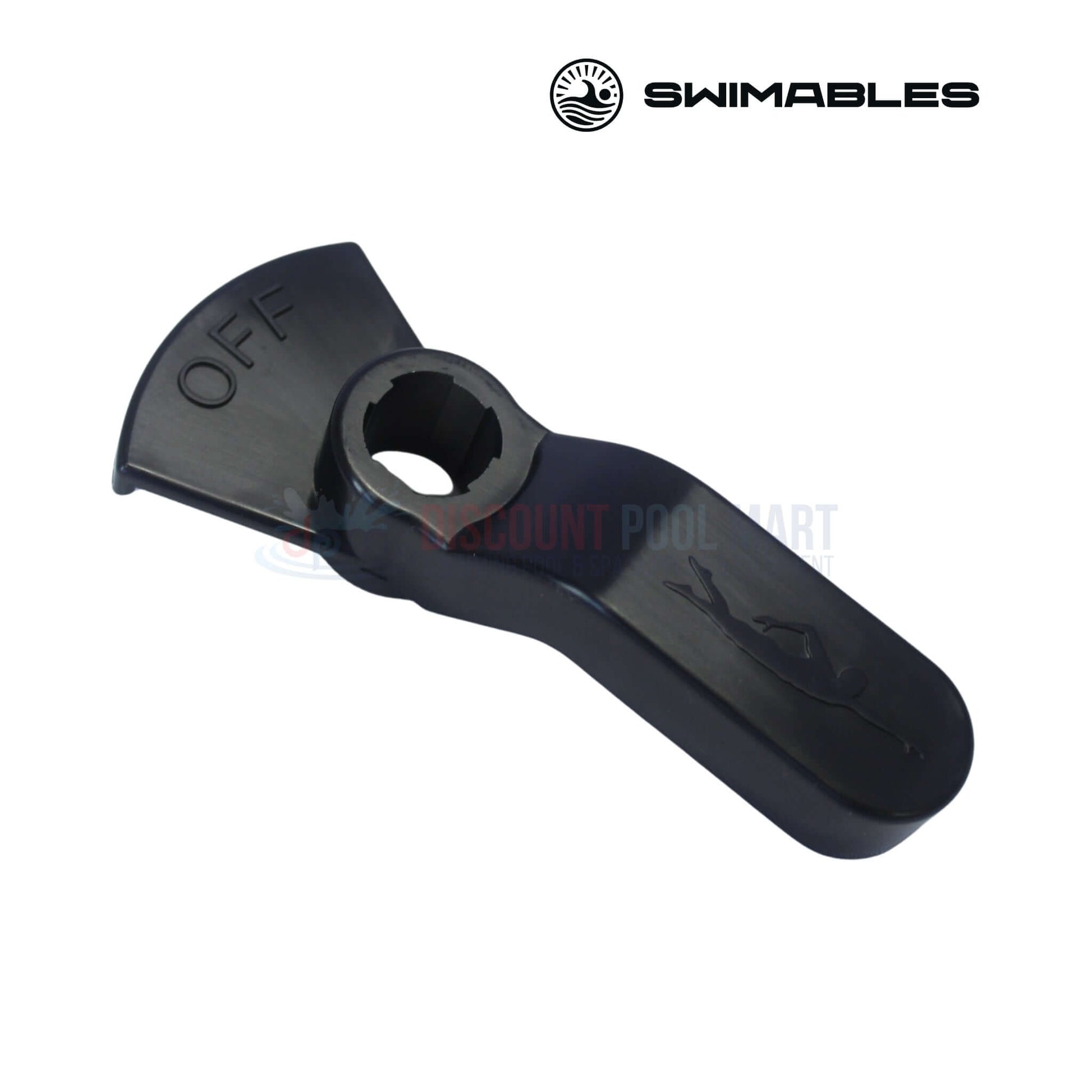 SW-35-500 | Swimables Jandy Pro Series Valve Hand | 3500+, ergonomic black handle for pool flow control, from Discount Pool Mart.