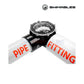 SW-35-915 | Swimables 90 Degree CPVC 1.5" x 2" Check Valve showing transparent lid and pipe fitting labeled 'PIPE FITTING' from Discount Pool Mart.