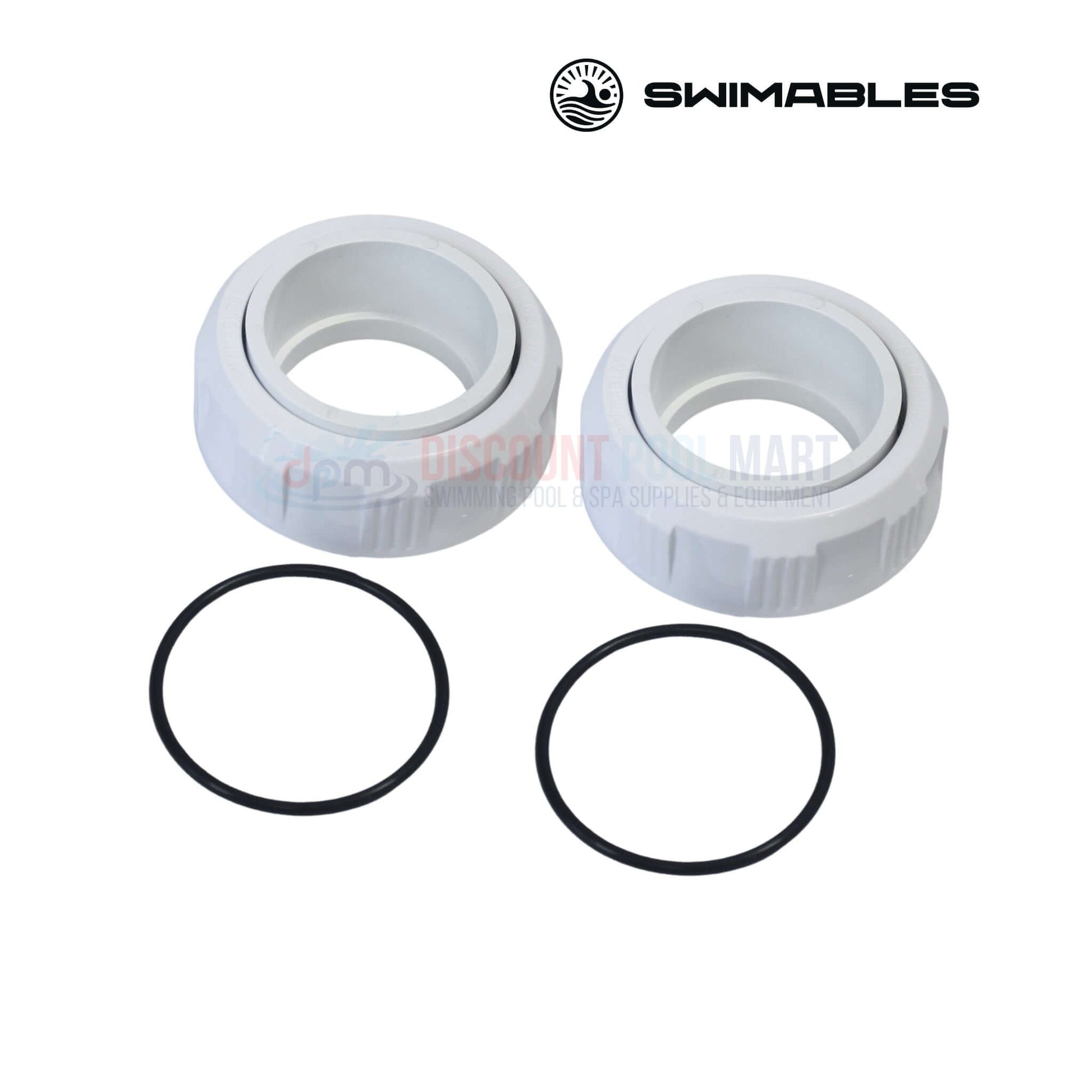 SW-41-188 | Swimables Pentair Heater 2" Half Union Adapter Kit | PKG188Z with two unions and O-rings, ideal for swimming pool supplies from Discount Pool Mart.