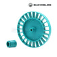 SW-61-079 | Swimables Hayward Cleaner Turbine Spindle Gear Kit | AXV079VP, Aqua-colored turbine part for pool cleaners from DPM.