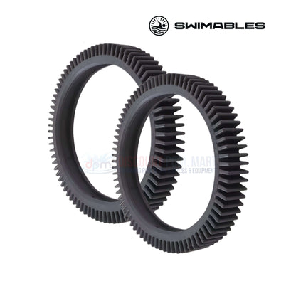 SW-61-563 | Swimables Hayward Poolvergnuegen Back Tire Set | 896584000-563 in black rubber for pool cleaners, from Discount Pool Mart.