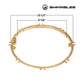 SW-70-116 | Swimables Mounting Brass Ring For Pentair Large Stainless Steel Niches | 79211600 shown with dimensions for pool lighting installation.