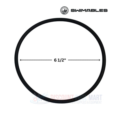 SW-80-012 | Swimables Hayward Super II Strainer Lid O-Ring | SPX3000S showing 6 1/2" diameter, ideal for pool supplies from Discount Pool Mart.