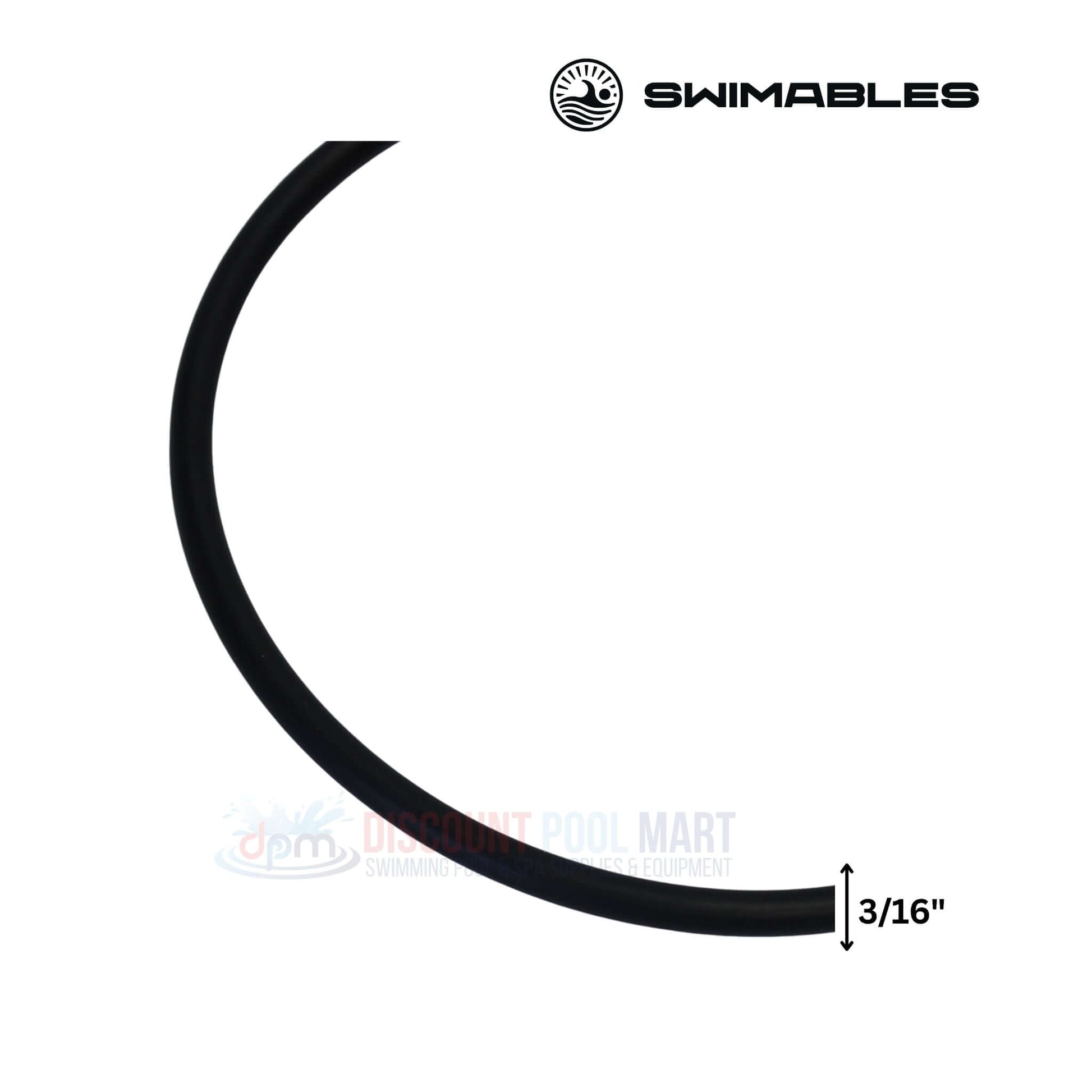 SW-80-150 | Swimables SuperFlo Lid O-Ring | 357255 in black, 3/16" diameter, ideal for sealing SuperFlo pump lid. Discount Pool Mart.