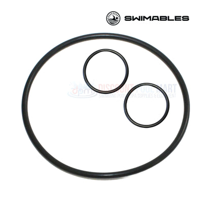 SW-80-332 Swimables O-Ring Set from Discount Pool Mart showing two small and one large nitrile O-ring for Pentair Ortega valves.