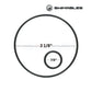 SW-80-515 | Swimables Jandy Valve O-Ring Kit | O-515KIT, showing two O-rings with sizes 3 1/8" and 7/8", from Discount Pool Mart.