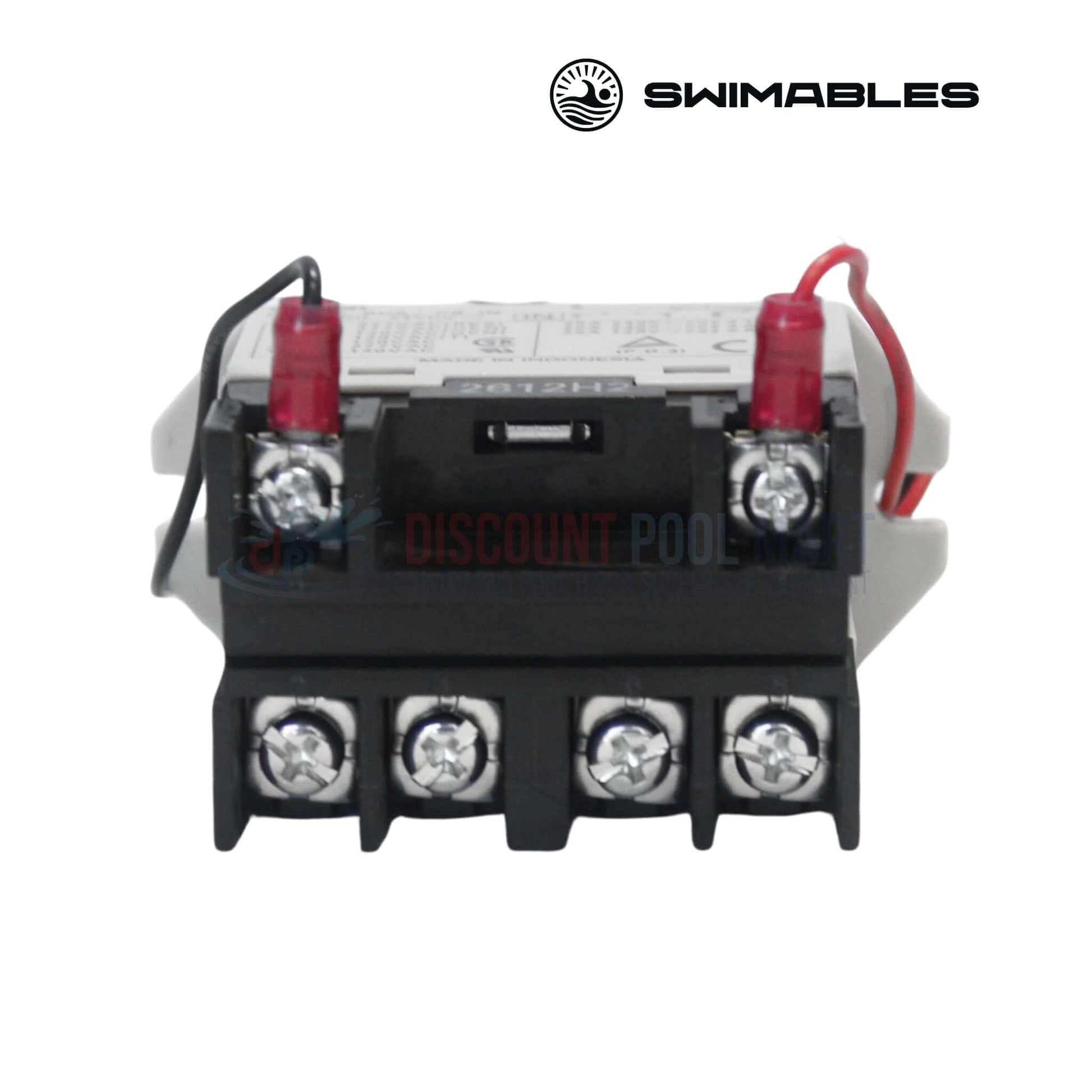 SW-97-143 | Swimables Relay & Harness | R0658100, 520106, HLRELAY assembly with connectors, electrical terminals, Discount Pool Mart logo.