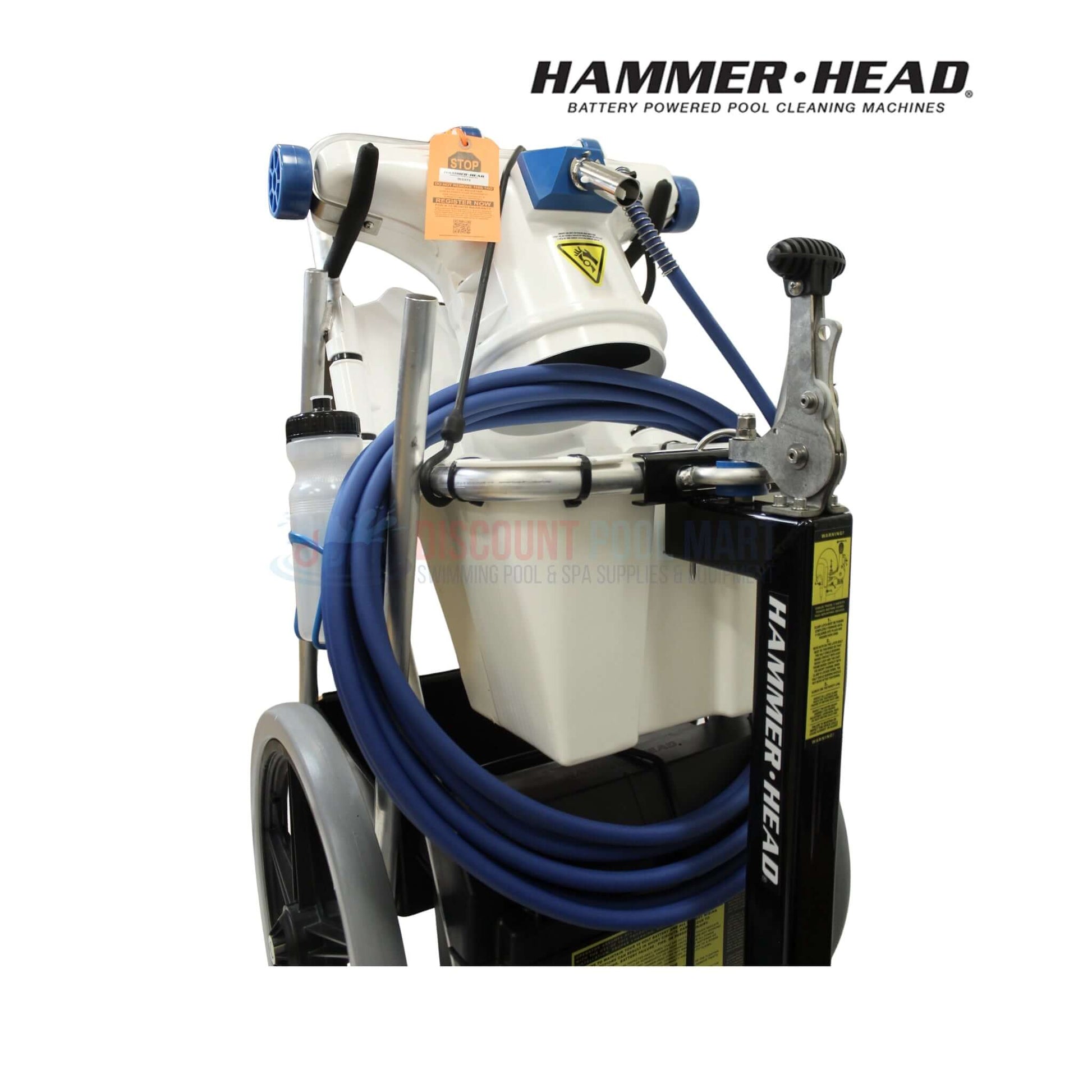 HammerHead Service-21-60 Pool Cleaner 60' Cord, showing vacuum head, wheels, and hoses at Discount Pool Mart.
