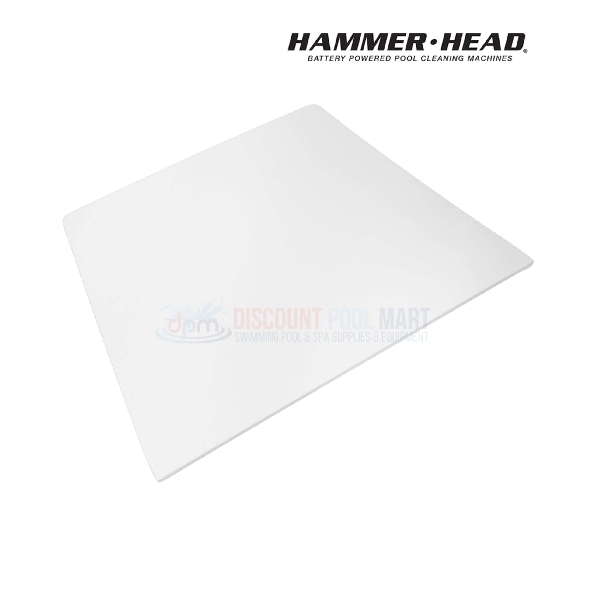 Service-21-60 | HammerHead 21" Pool Cleaner 60' Cord vacuum head shown from the front, sleek and white, perfect for pool maintenance at Discount Pool Mart.