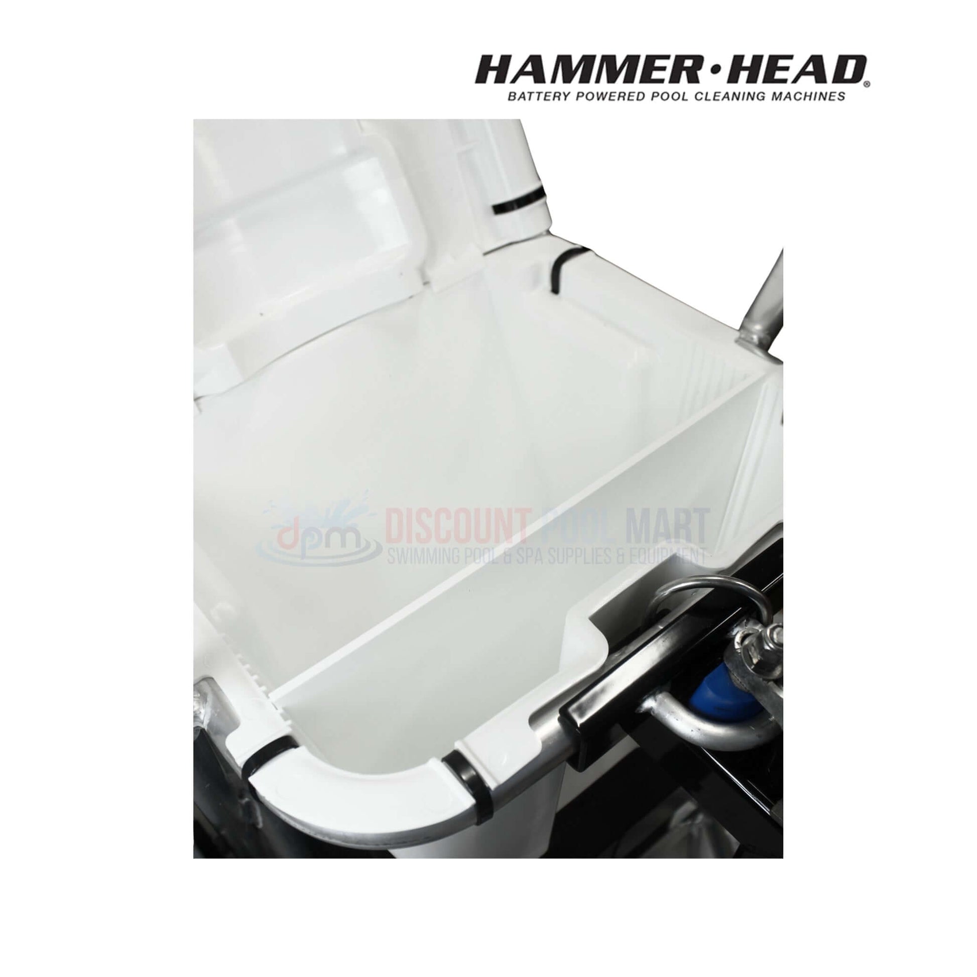 Inside view of the HammerHead Service-21-60 pool cleaner debris bag compartment from Discount Pool Mart.
