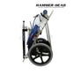 Service-21-60 | HammerHead 21" Pool Cleaner 60' Cord shown in 3/4 view, featuring large wheels, blue hoses, and a robust design. DPM pool supplies.