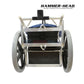 Service-21-60 | HammerHead 21" Pool Cleaner 60' Cord showcasing rear view with blue hose, designed for pool cleaning, by Discount Pool Mart.