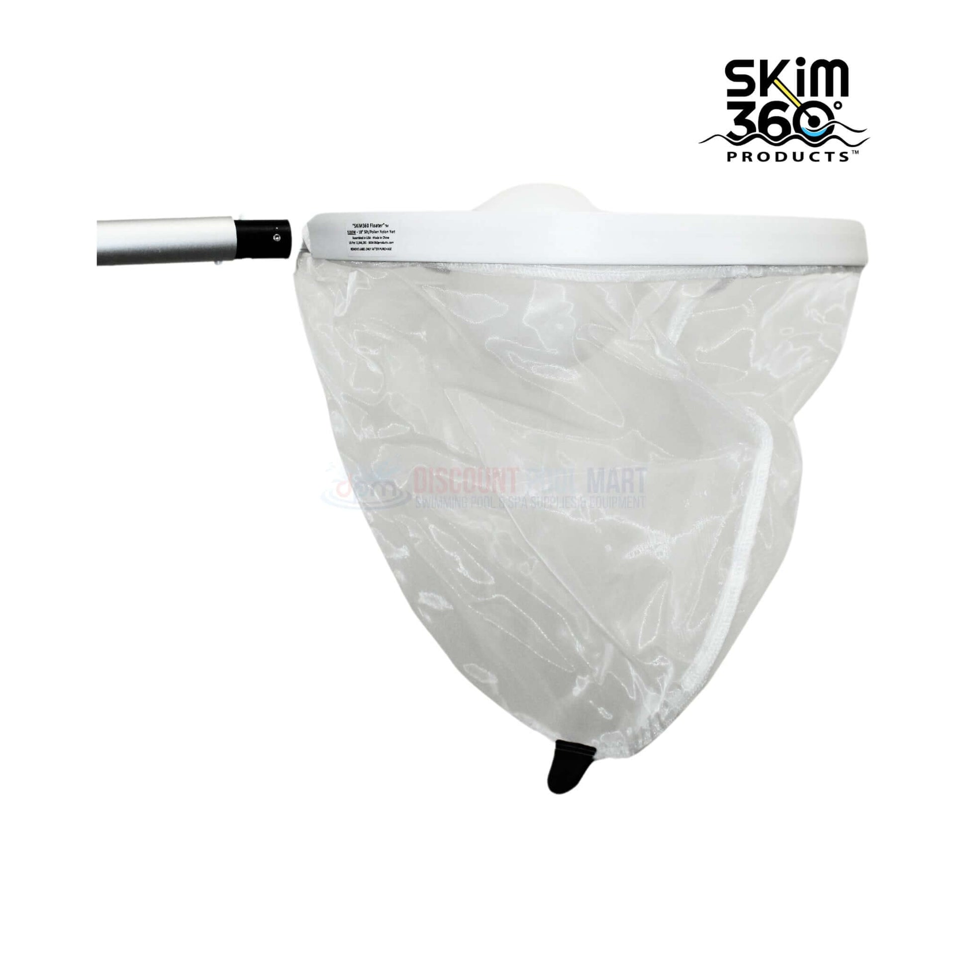 SKiM360 Floater Fine Silt Leaf Net with white nylon mesh from Discount Pool Mart DPM, SKU/part number: Floater.