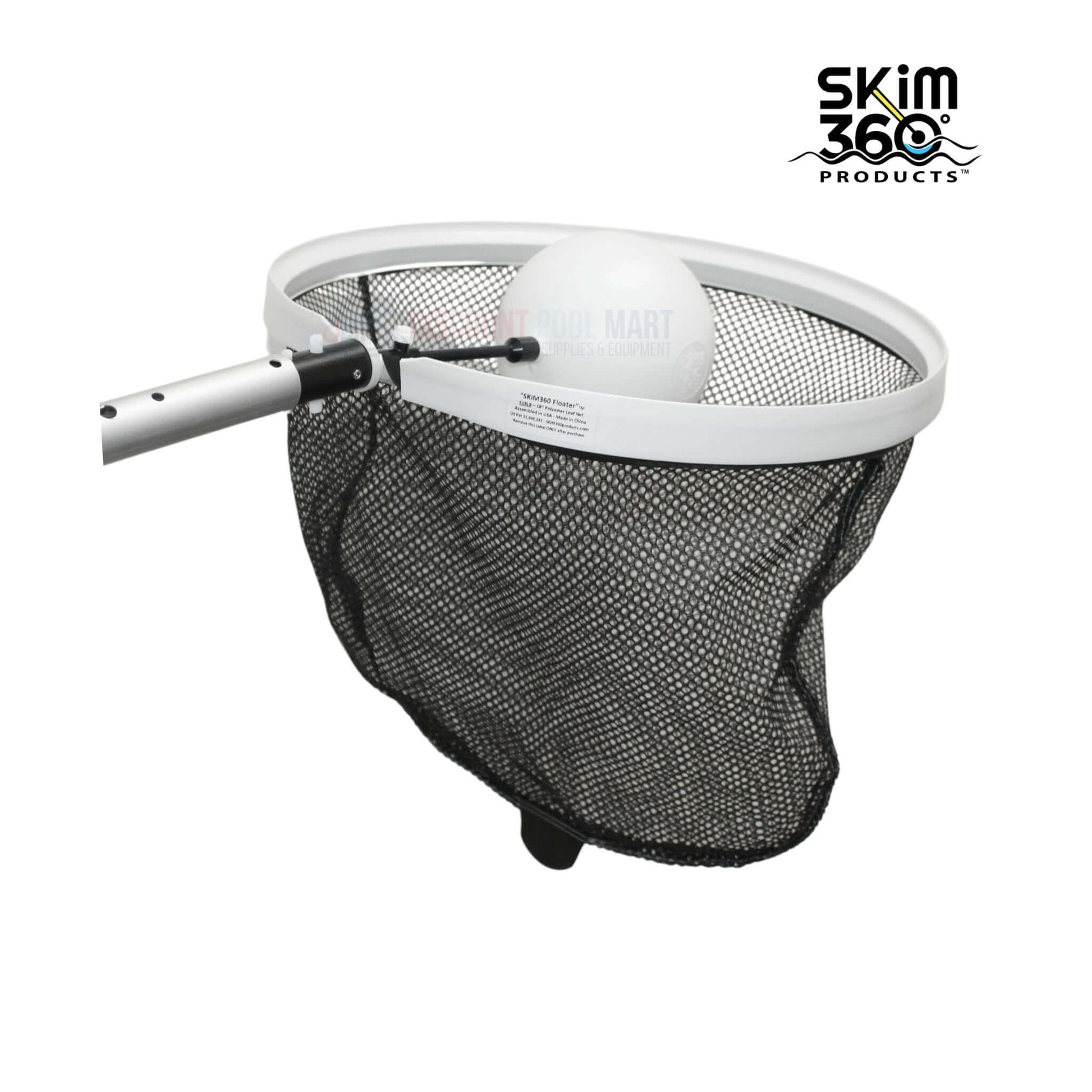 SKiM360 Floater Leaf Net for effortless pool cleaning, lightweight with durable polyester mesh | Discount Pool Mart DPM SKU: Skim360