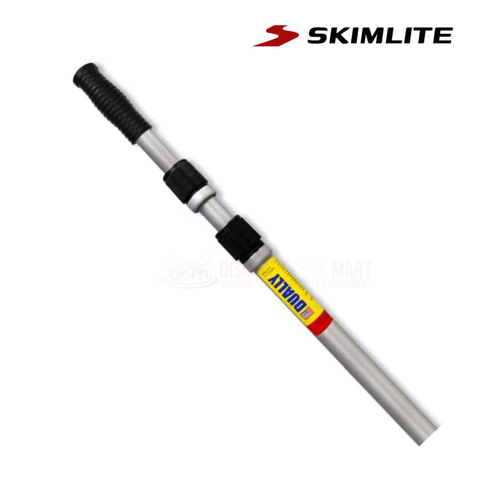 Skimlite 3-Piece Telescopic Pole 9024 at Discount Pool Mart DPM, extends 8' to 24' with dual-lock for stable cleaning.