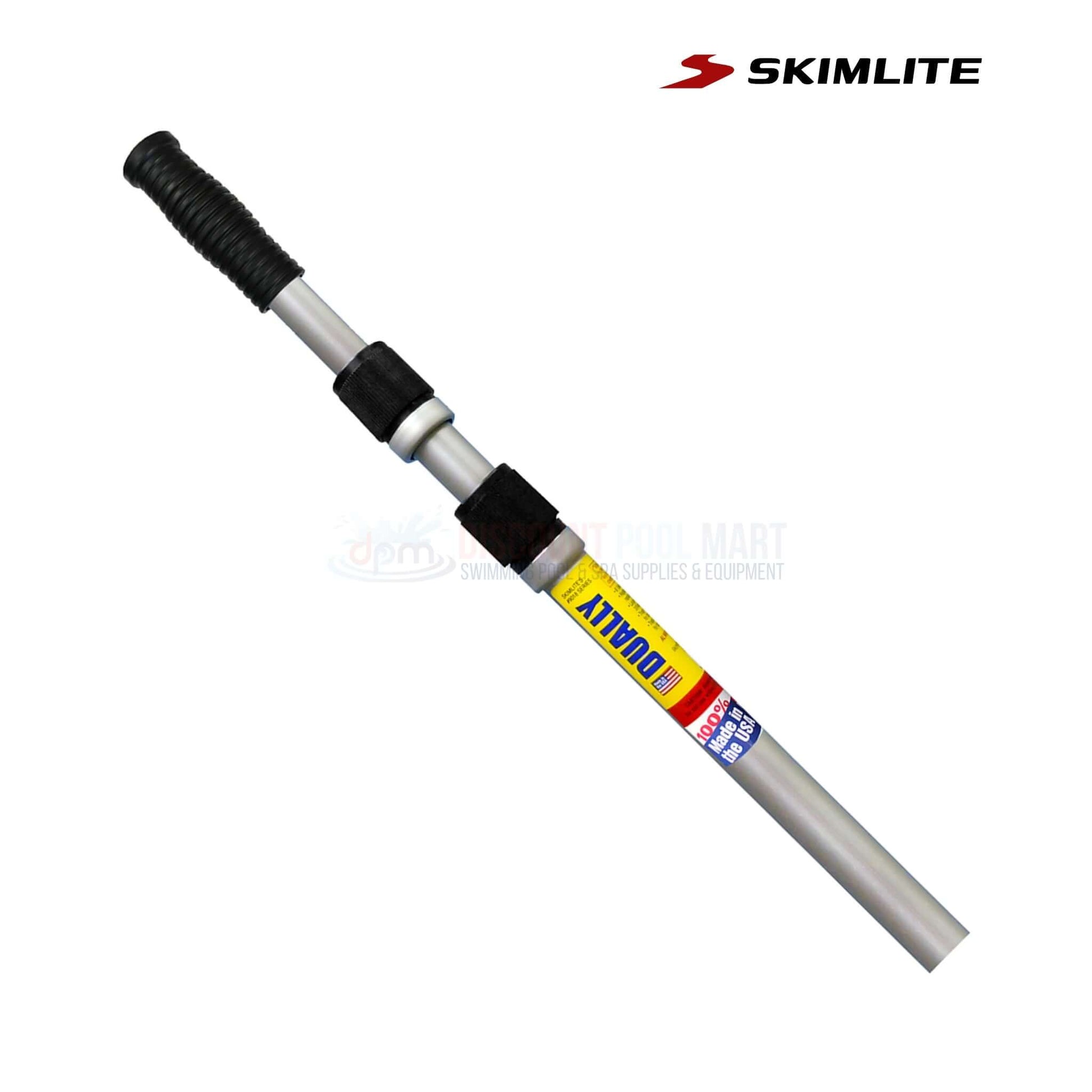 Skimlite Dually Telescopic Pole 6'-18' for pool maintenance at Discount Pool Mart DPM, offering durability and dual locking system.