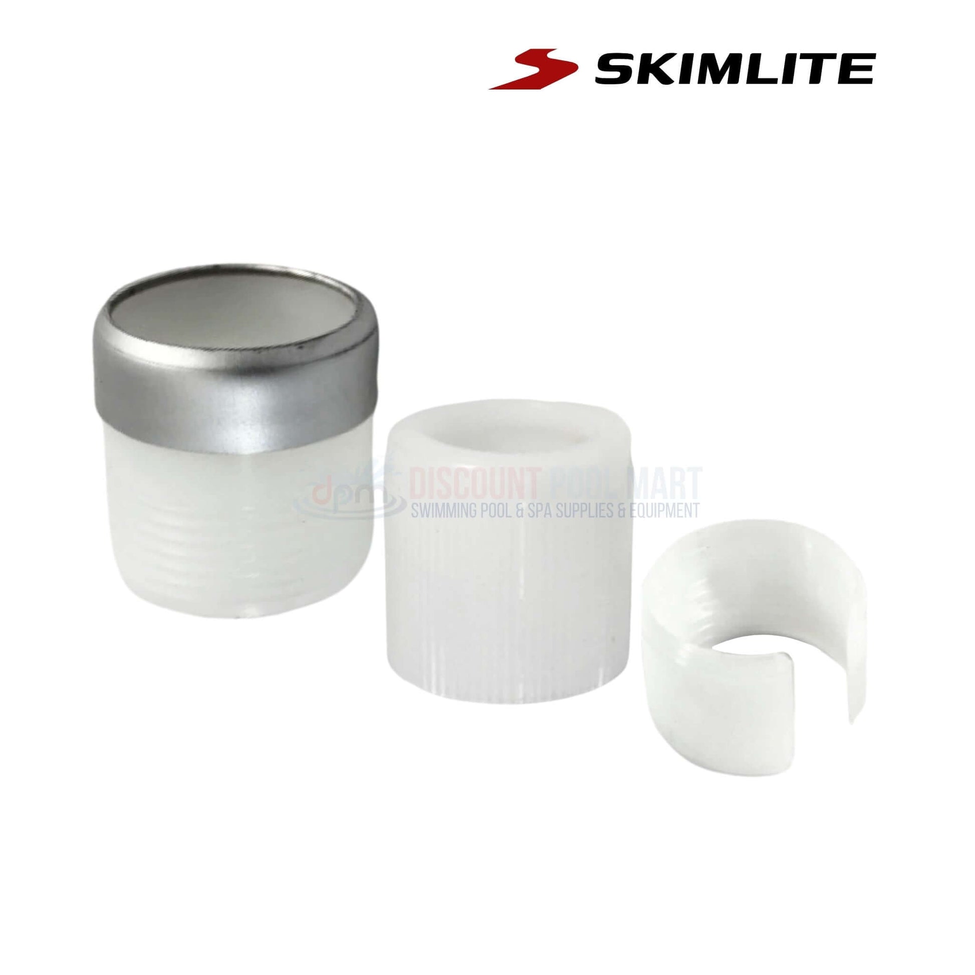 Skimlite 501C Outside Lock Kit for Poles, 3-piece assembly from Discount Pool Mart for secure pole locking.