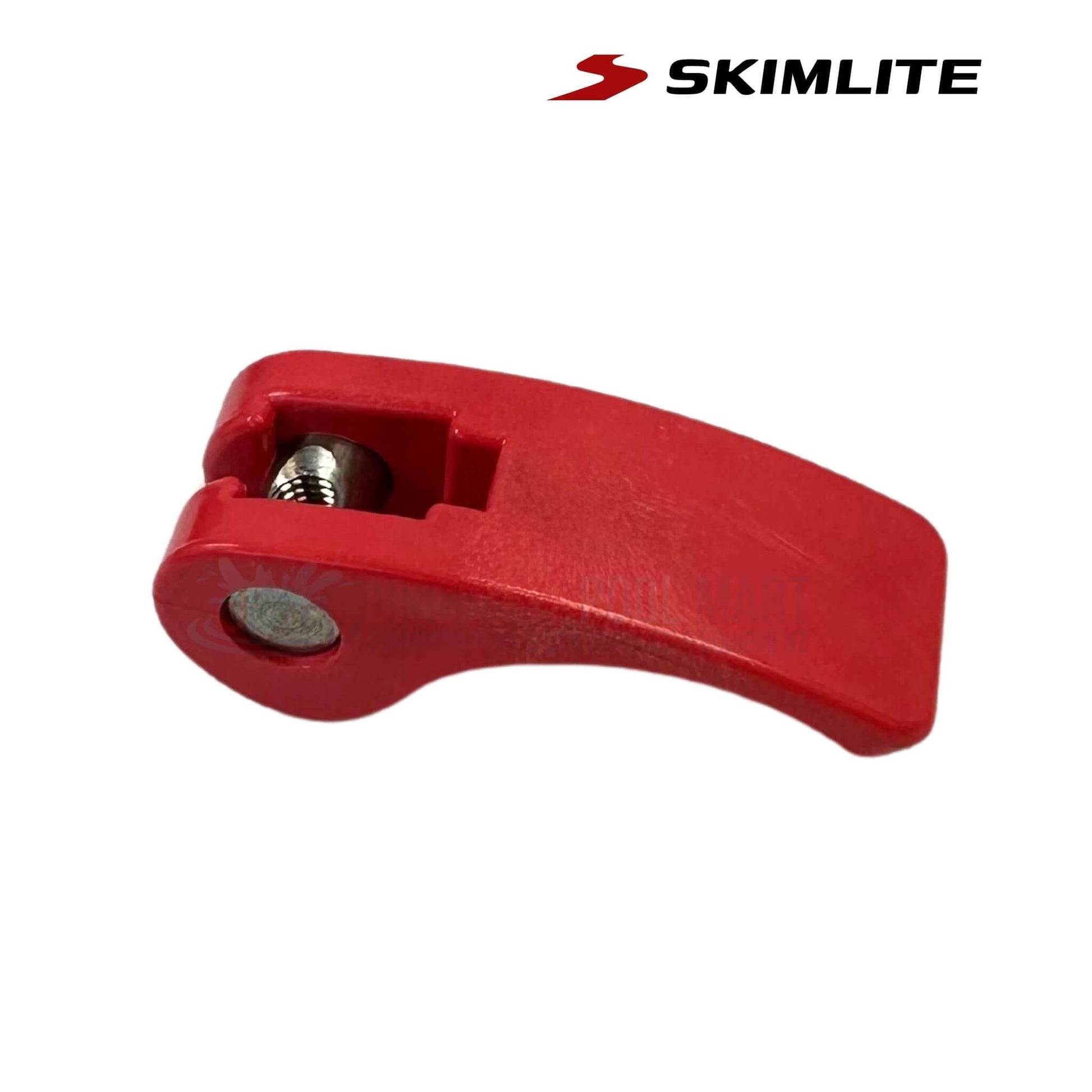 Skimlite 622CL Small Lever Body in red, designed for Carbonlite poles, available at Discount Pool Mart DPM.