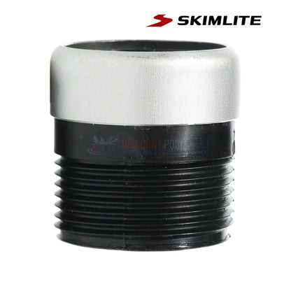 Skimlite male fitting for large telescopic poles, black replacement component from Discount Pool Mart DPM.