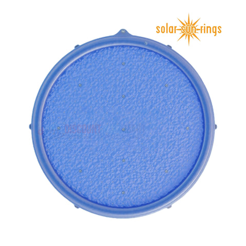 Solar Sun Rings Pool Cover SSR-BL-02 Plain Blue 5' x 5' by Discount Pool Mart DPM for passive solar heating.