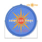 Solar Sun Rings Pool Cover with Sunburst Design, 5' diameter, by Discount Pool Mart DPM, for solar heating.