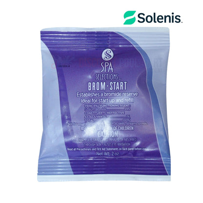 Solenis Brom-Start Spa Bromide Reserve 2oz for consistent sanitation in spas, available at Discount Pool Mart DPM.