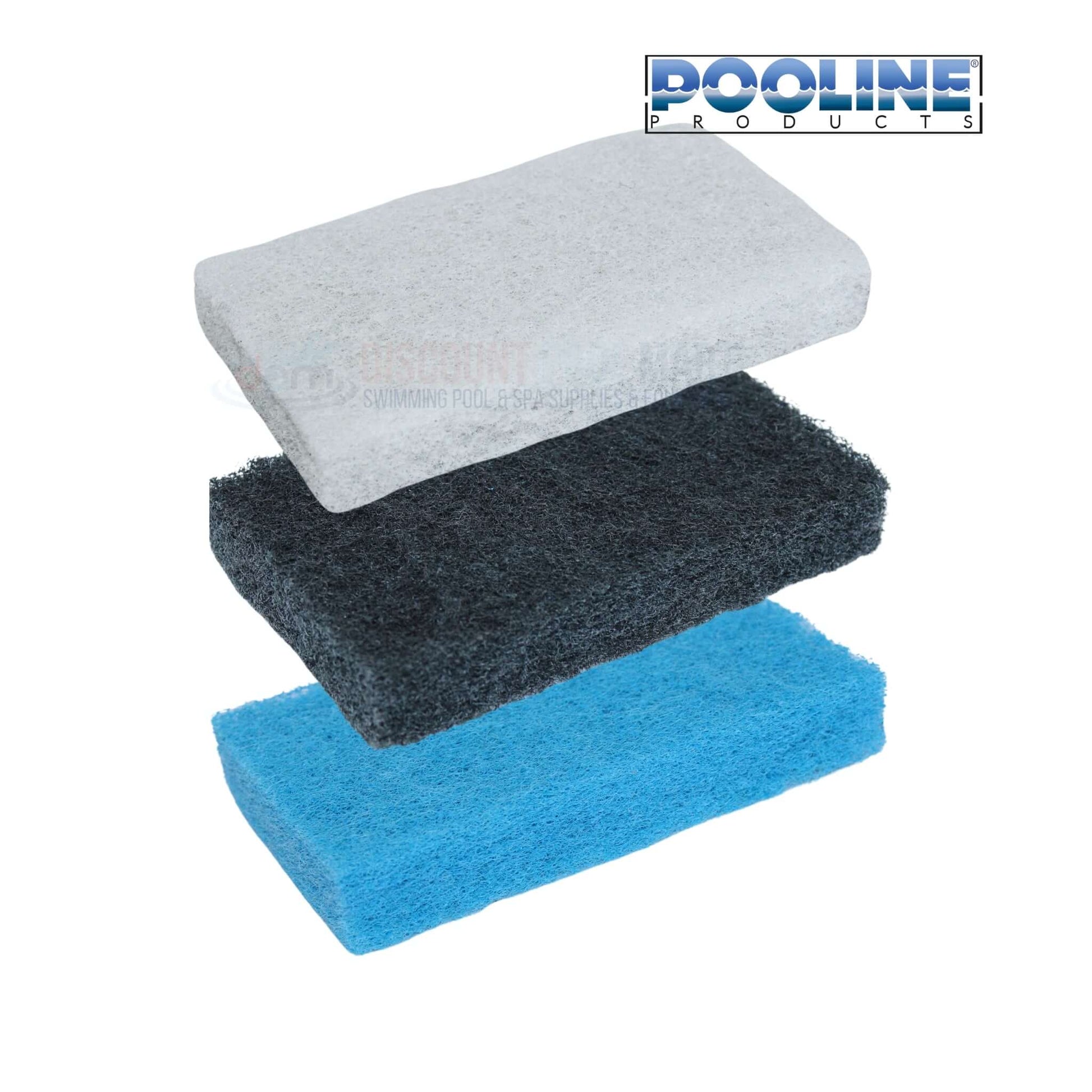 Super Scrubber 11077S with 3 interchangeable pads for cleaning pool surfaces | Discount Pool Mart DPM