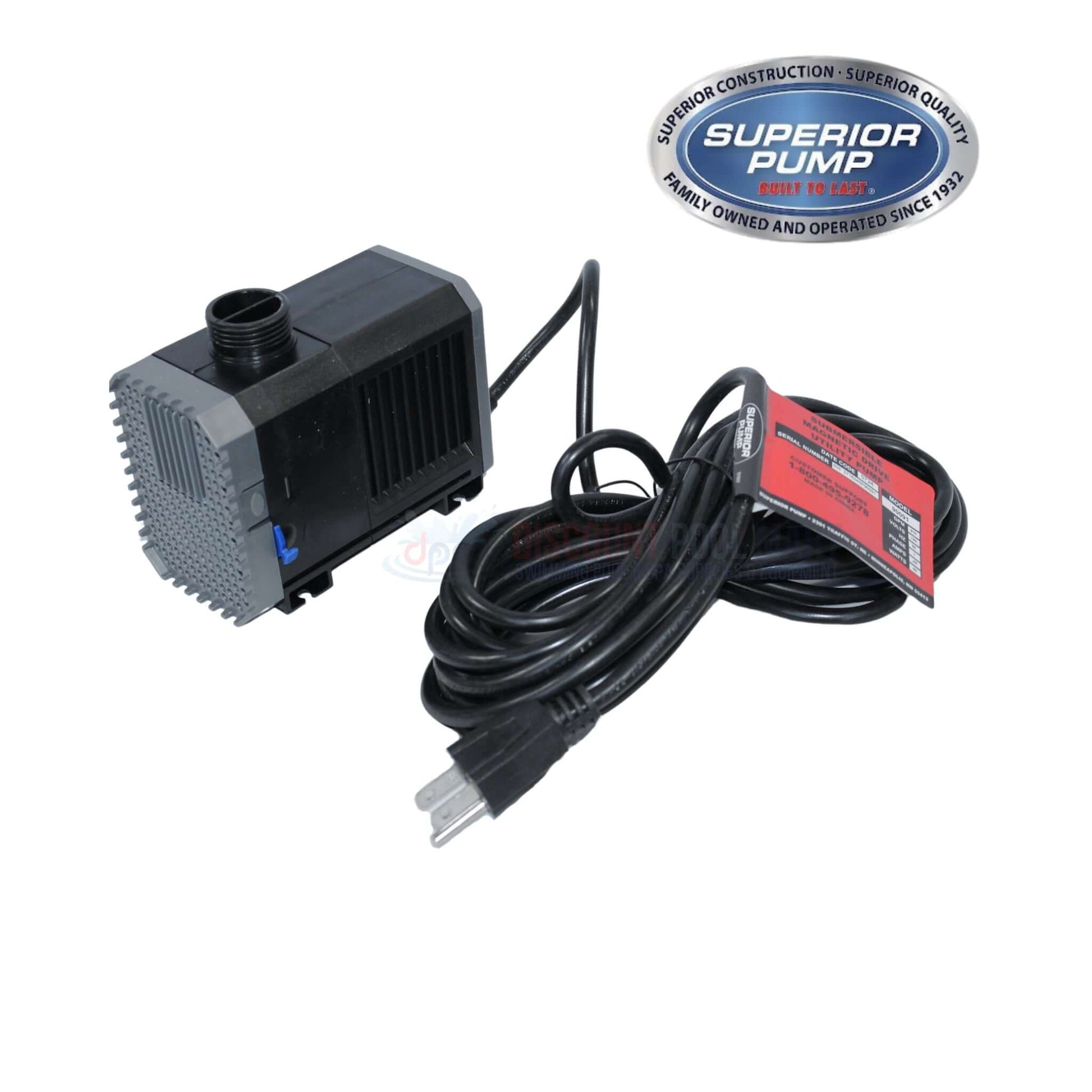 Superior Mag Drive Utility Submersible Pump by Discount Pool Mart, 810 GPH, energy-efficient, durable for water transfer