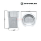 Swimables Pump Basket SW-90-220 for Power-Flo Pumps with dimensions; Discount Pool Mart DPM quality replacement.