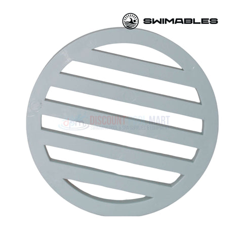 Swimables Deck Drain Dover in Gray color with slats, 3" size, SKU SW-95-990 from Discount Pool Mart DPM.