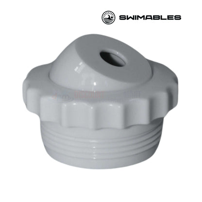 Swimables grey directional threaded eyeball fitting 1.5" x .375" for optimal pool water flow control. Discount Pool Mart DPM.