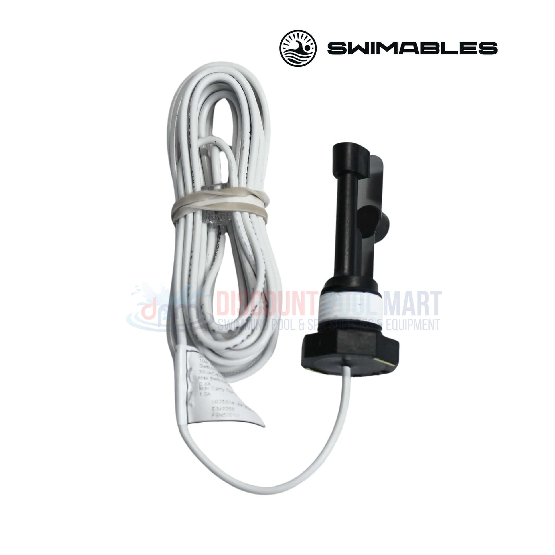 Swimables Flow Switch For Hayward AquaRite Salt Systems | 15' | GLX-FLO-RP | SW-76-110 with white cable for pool supplies.