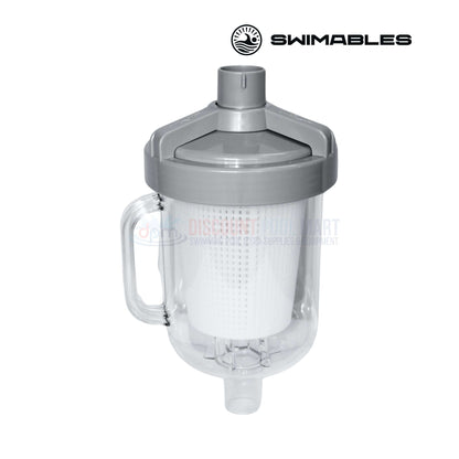 Swimables Heavy-Duty Standard Pool Leaf Canister SW-10-560 from Discount Pool Mart DPM, ideal for trapping leaves and debris.