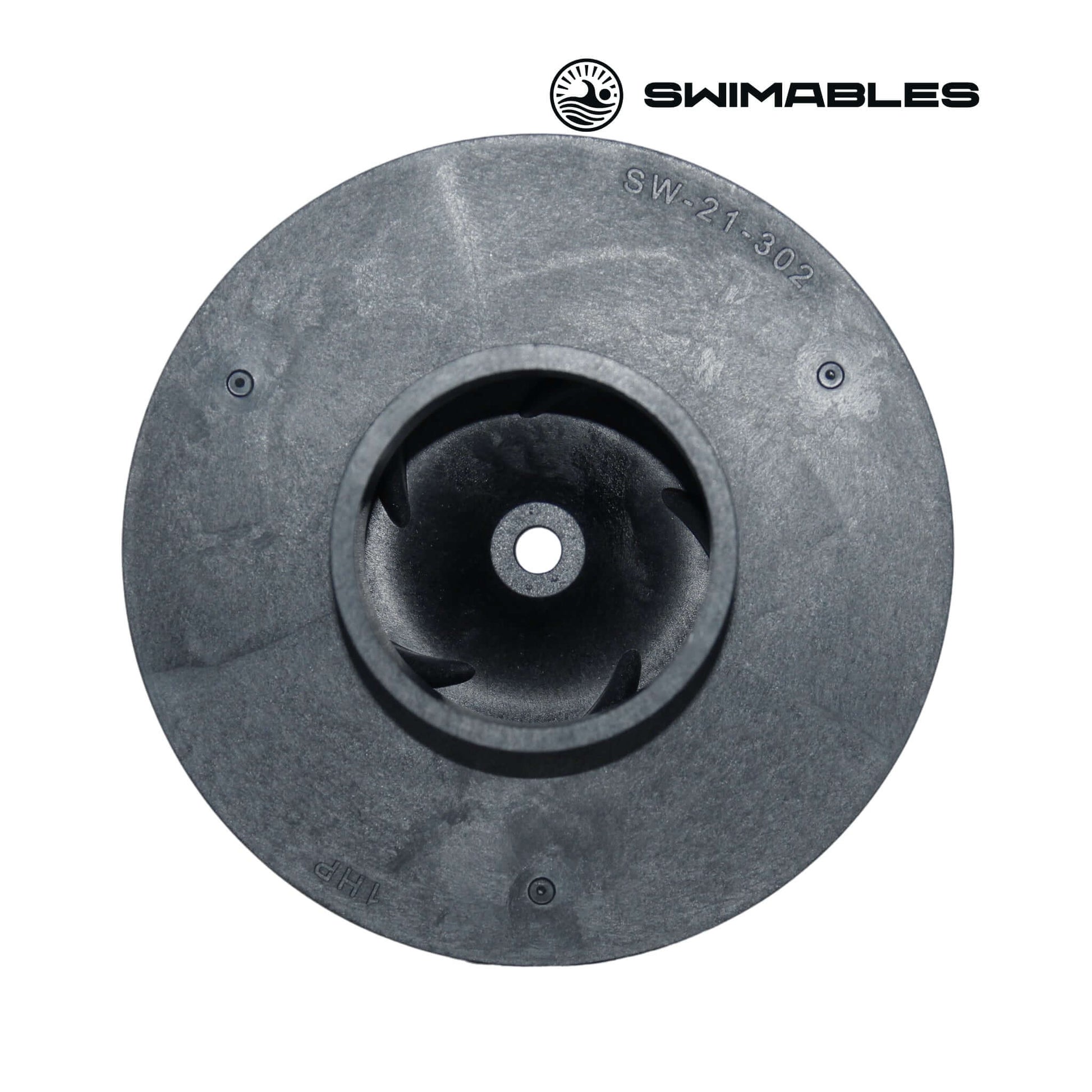 Swimables SW-21-302 impeller for Pentair pumps, 0.75HP full rated, 1HP up rated, from Discount Pool Mart DPM.