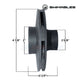 Swimables Impeller for WhisperFlo Pumps dimensions: 4 7/8" diameter, 2" width, 2 1/4" inlet, 2 5/8" outlet | Discount Pool Mart DPM