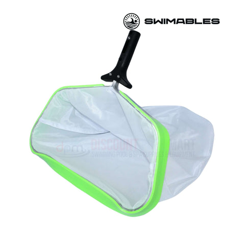 Swimables Leaf Rake with Fine Mesh Net SW-10-003 at Discount Pool Mart DPM for efficient pool cleaning.